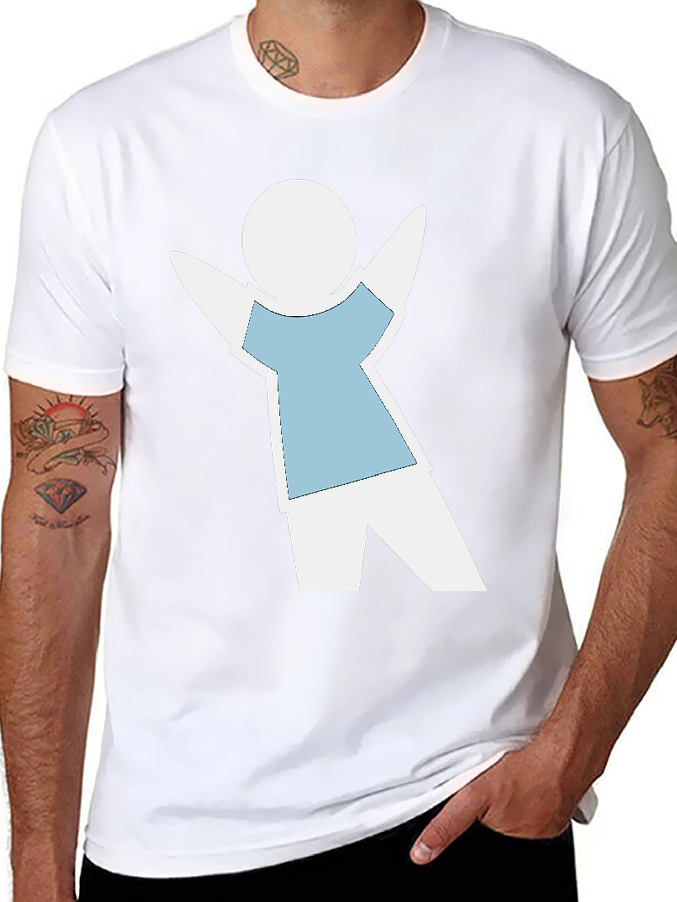 Whimsical Stick Figure Tee