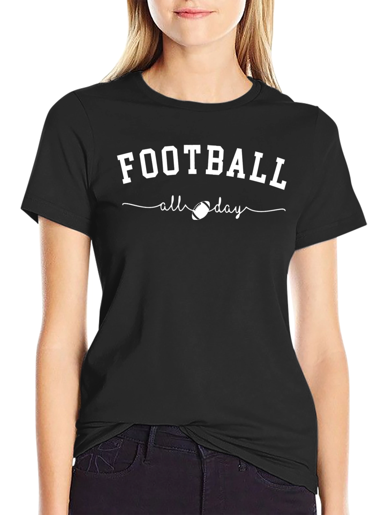 Football All Day Graphic T-Shirt