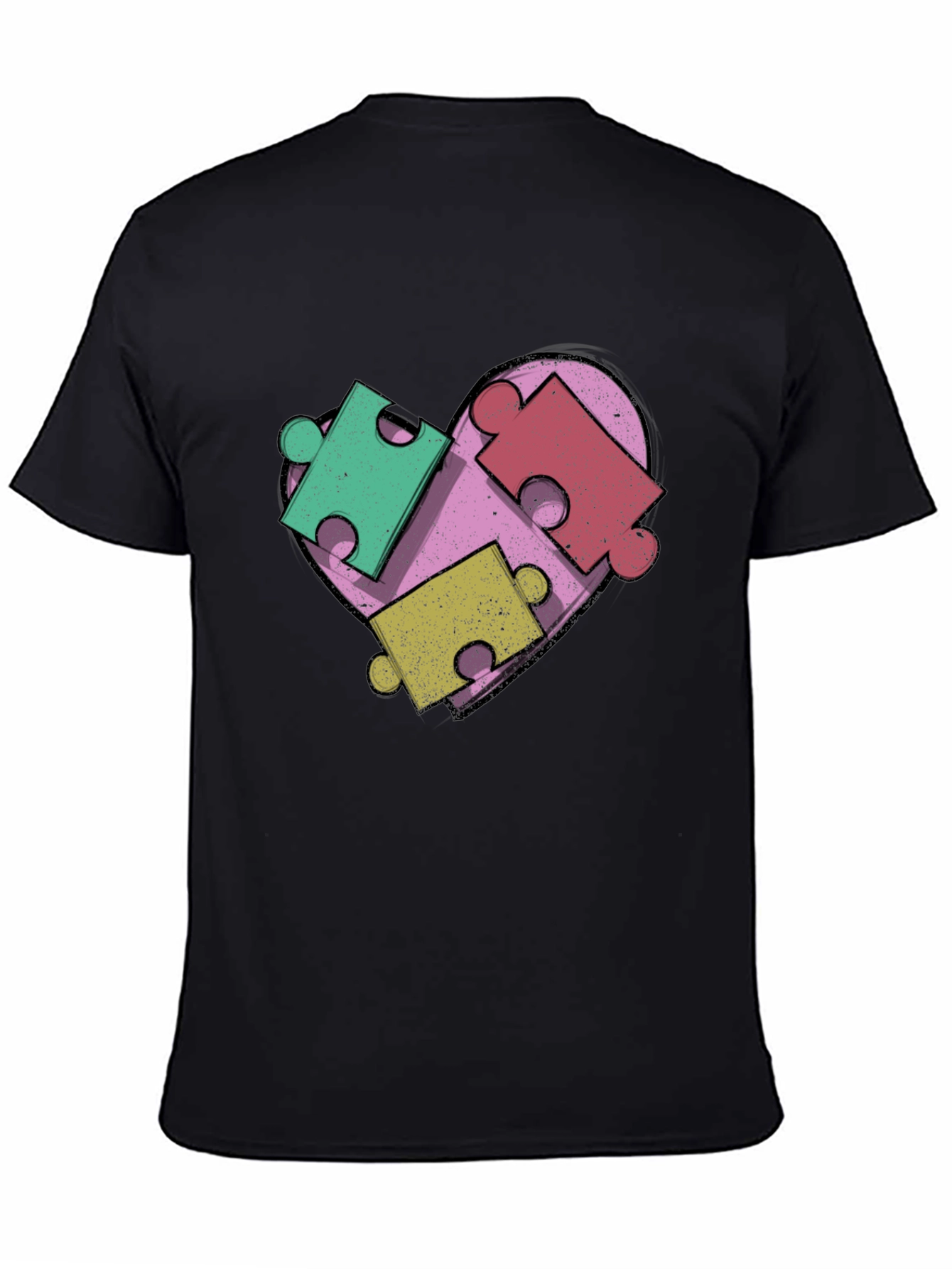 Autism Awareness Heart Puzzle T-Shirt