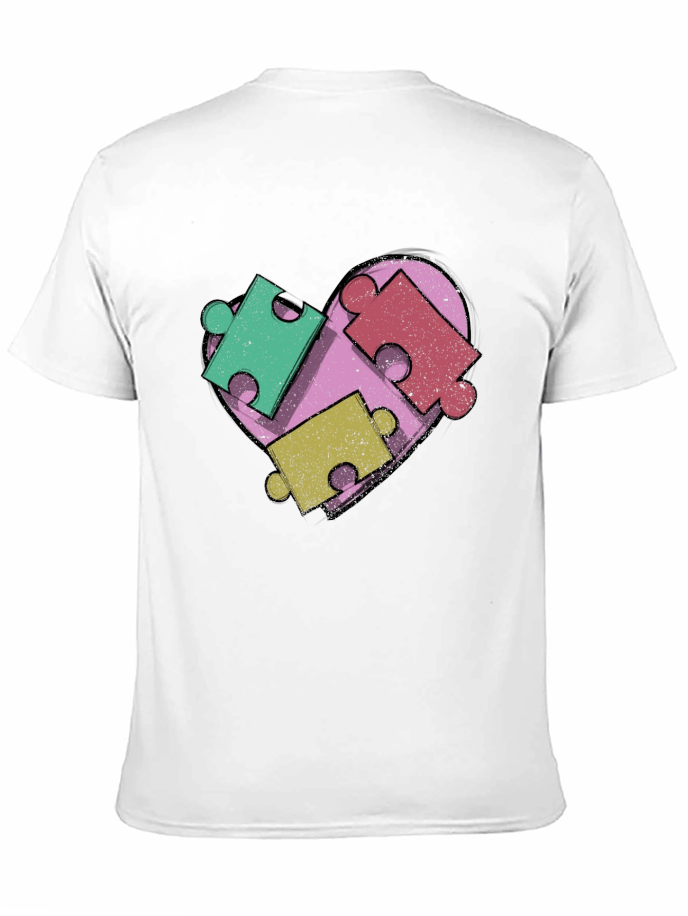 Autism Awareness Heart Puzzle T-Shirt