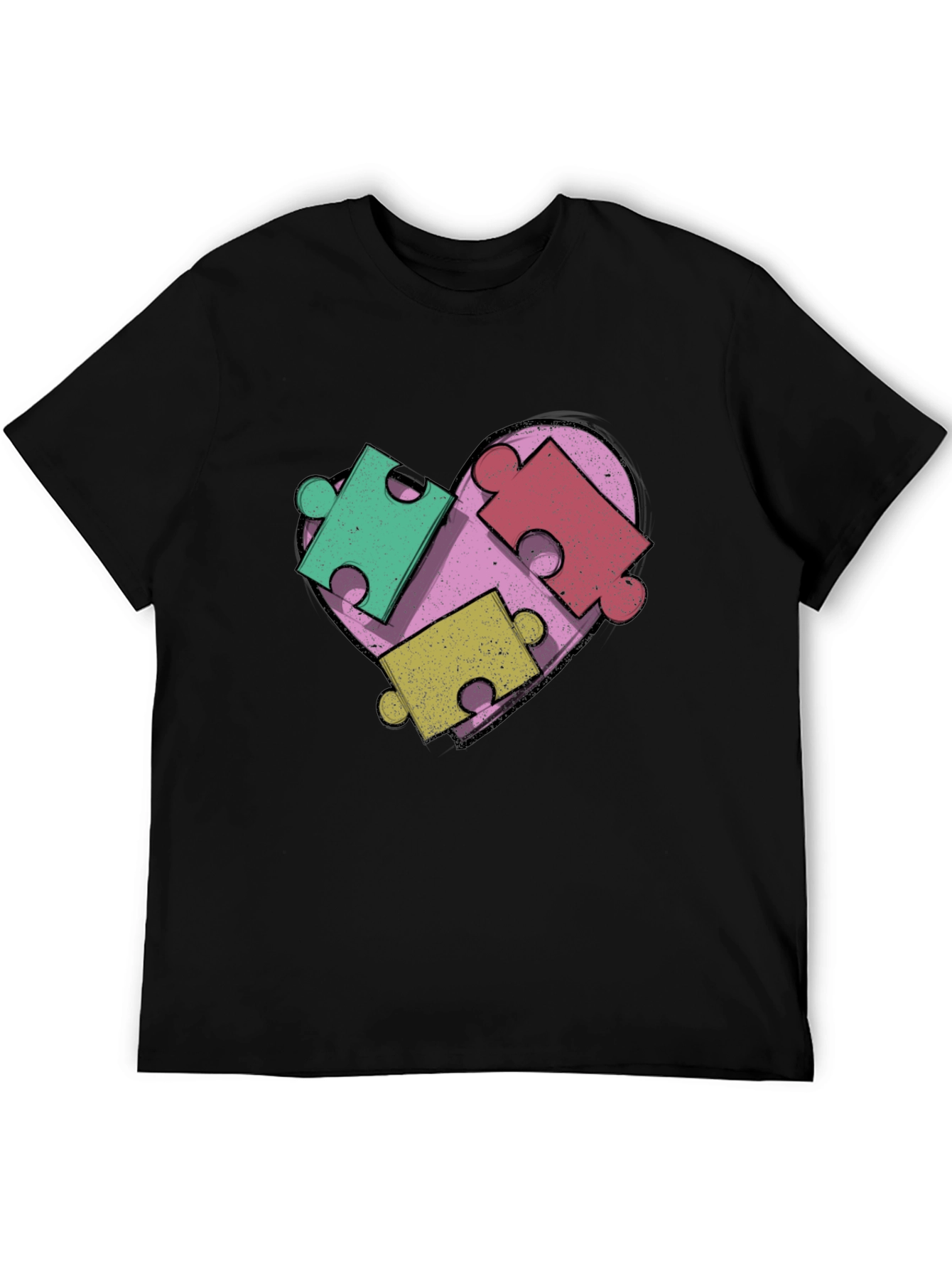 Autism Awareness Heart Puzzle T-Shirt