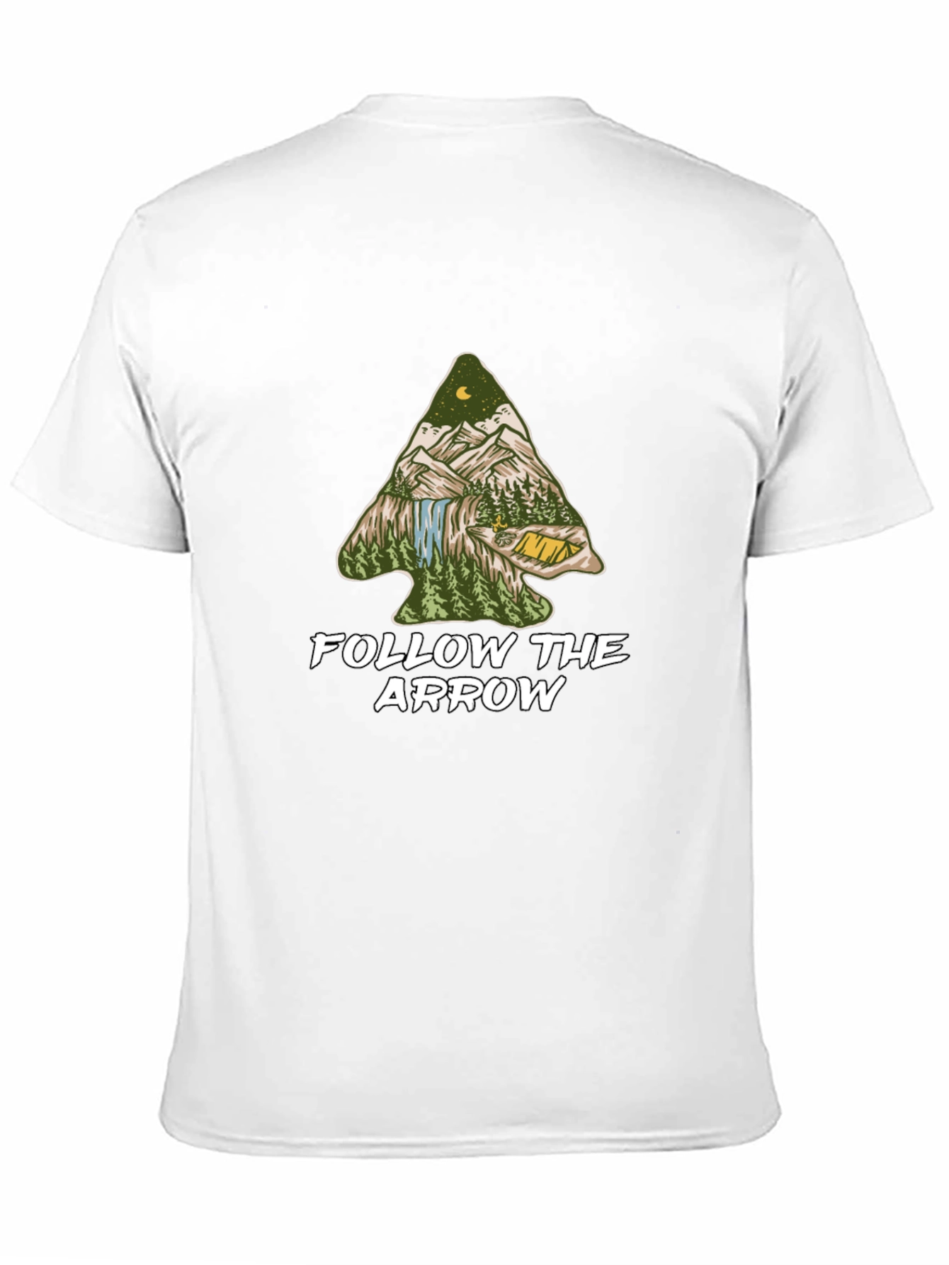 Follow the Arrow Camping Graphic Tee