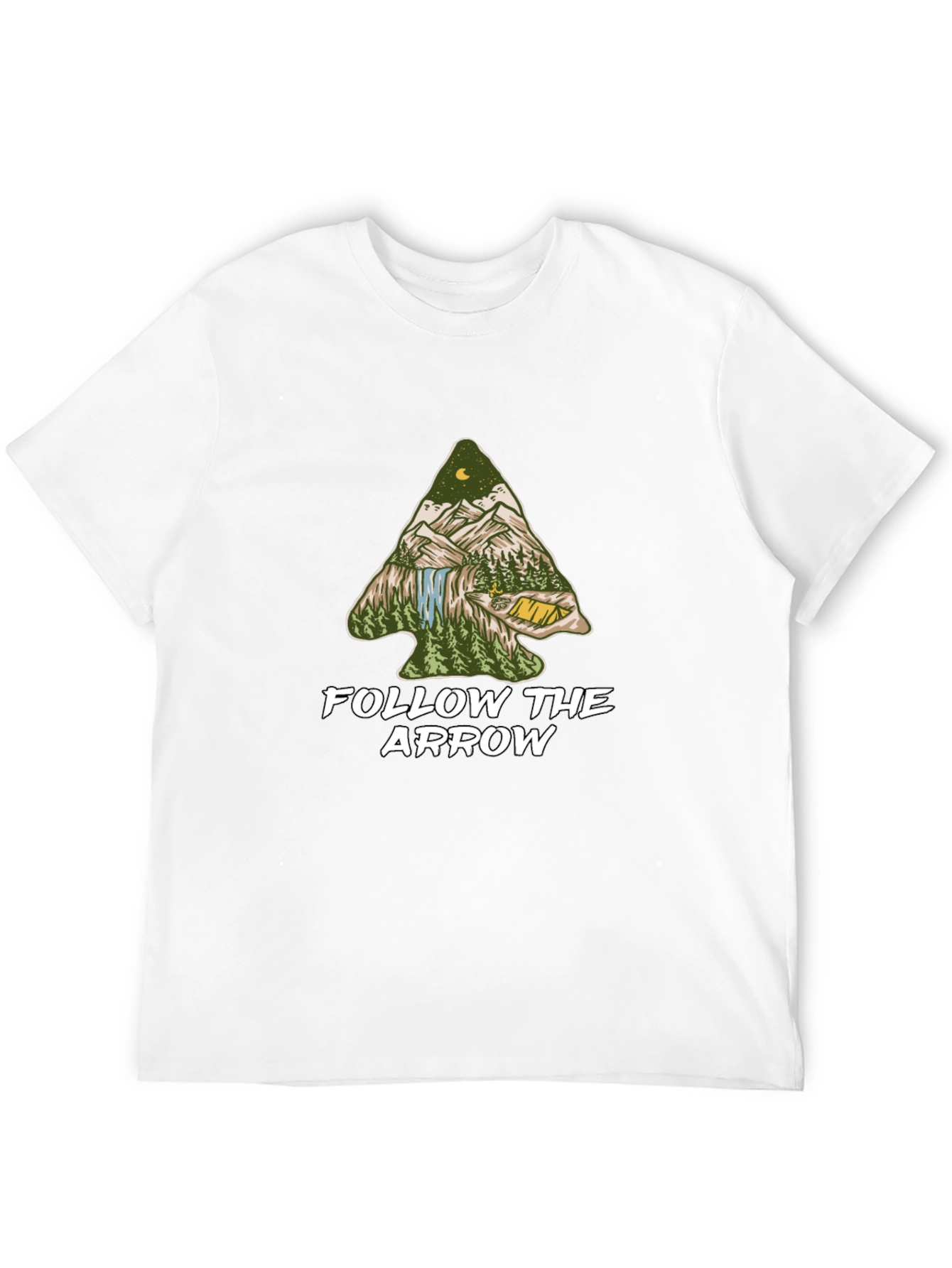 Follow the Arrow Camping Graphic Tee