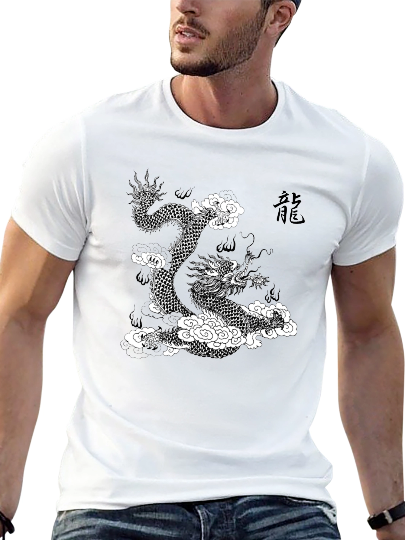 Dragon Graphic Tee - Mens Black T-Shirt