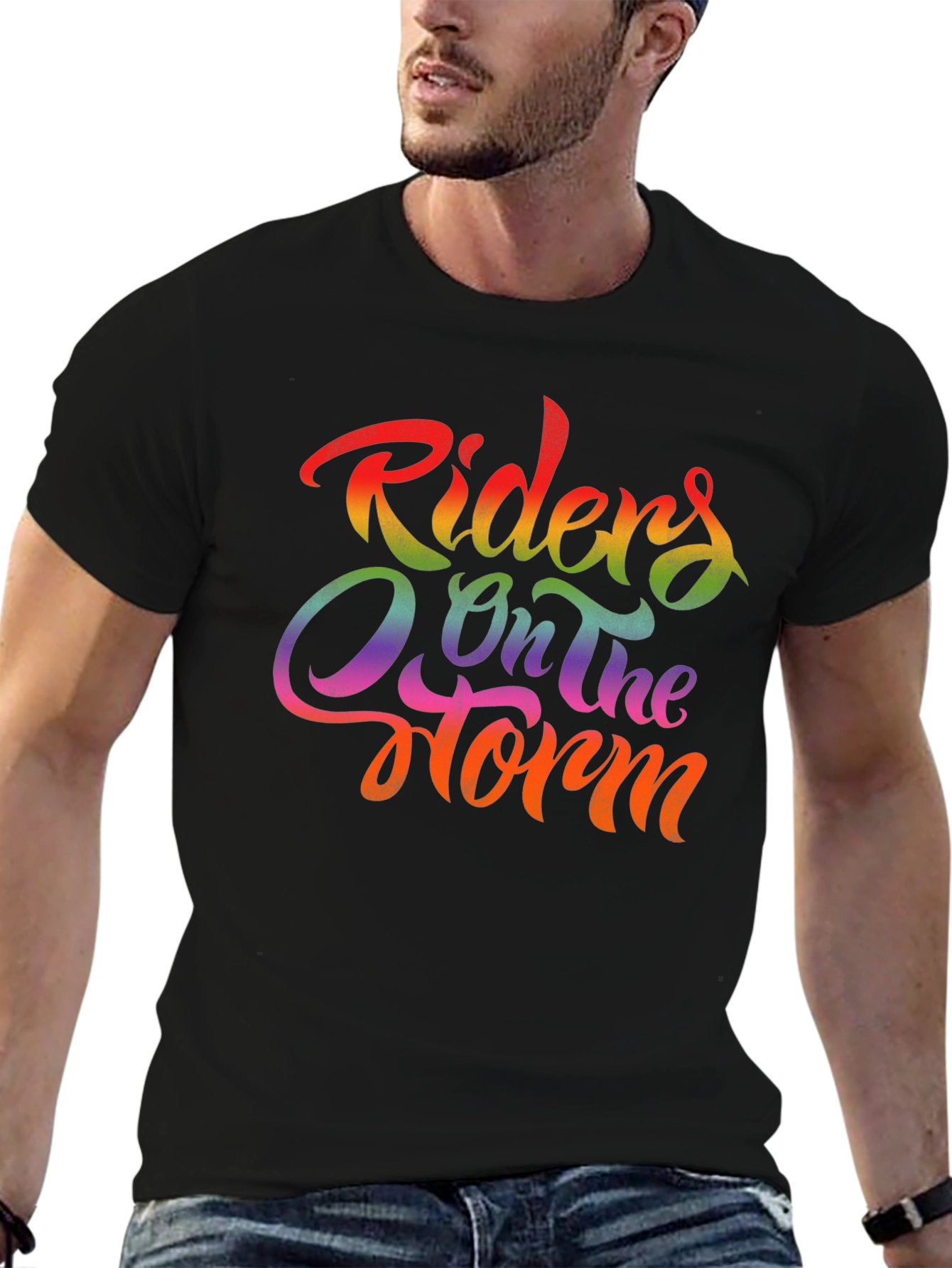 Riders On The Storm Rainbow T-Shirt