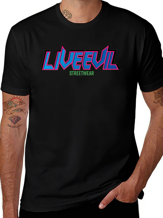 Liveevil Streetwear Graphic Tee - Black