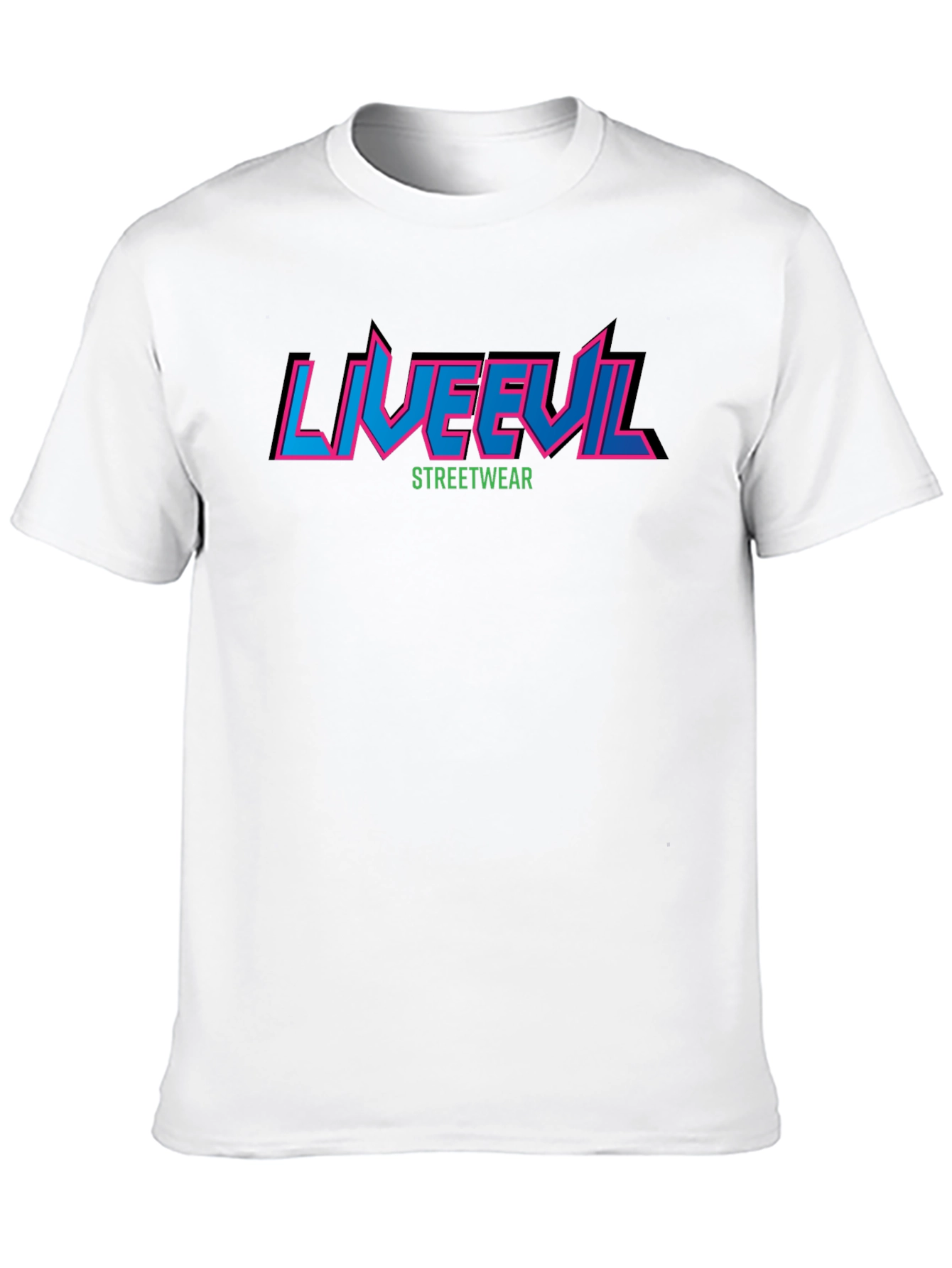 Liveevil Streetwear Graphic Tee - Black
